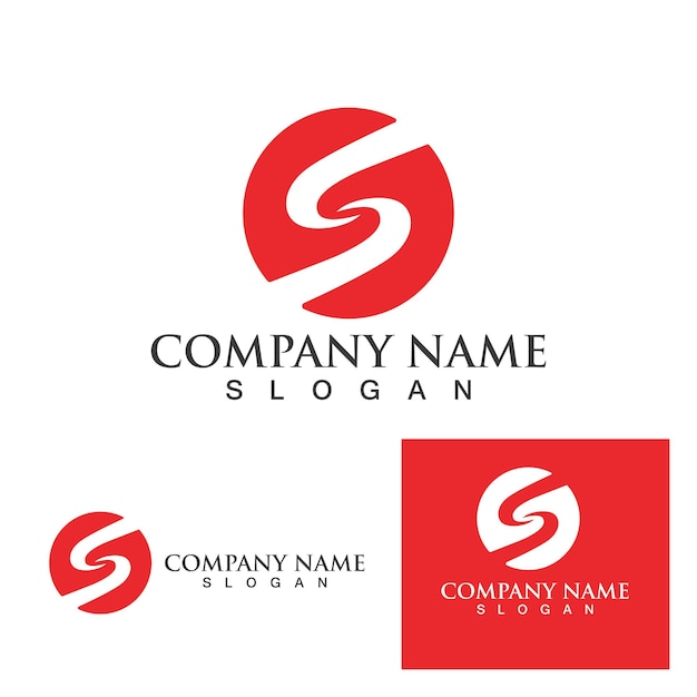 Business corporate S letter logo design vector