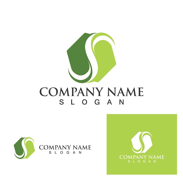 Business corporate S letter logo design vector