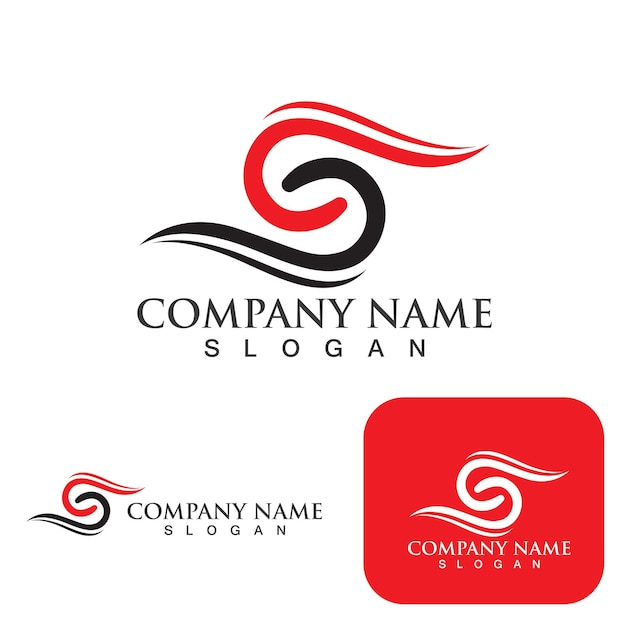 Business corporate S letter logo design vector