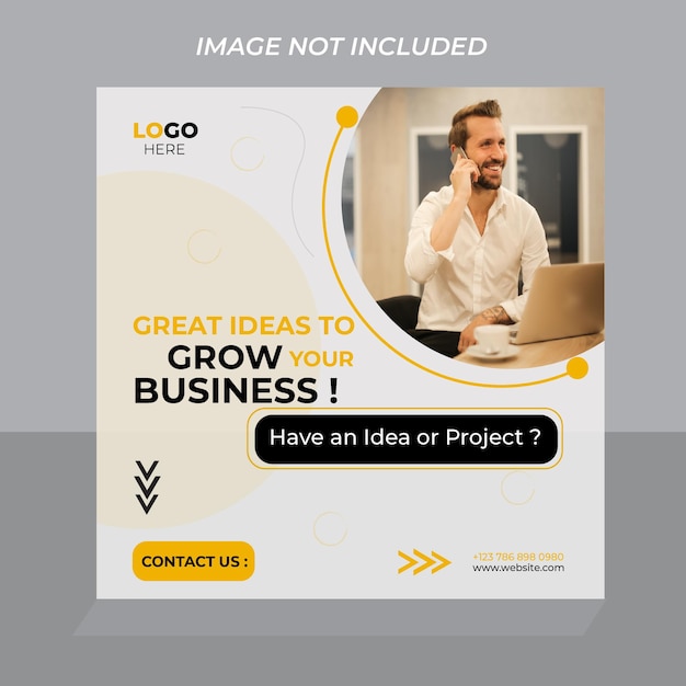 Business and corporate social media banner template