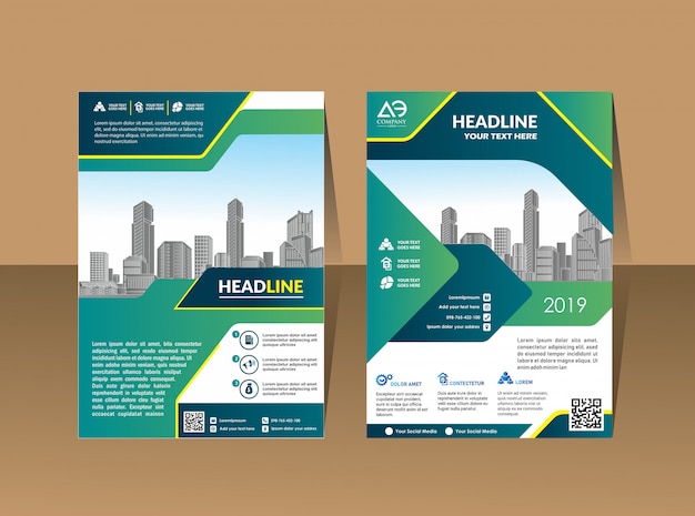 Business cover brochure layout