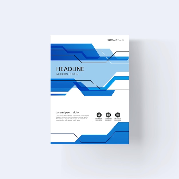 Business cover design template vector