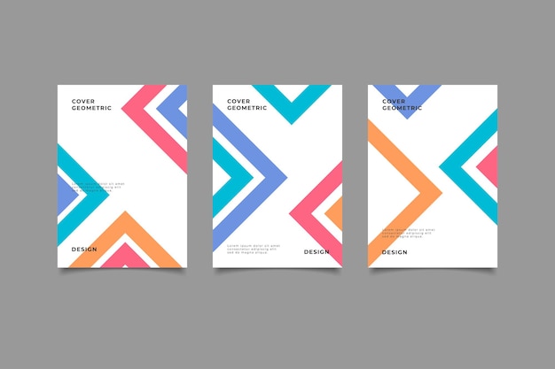 business cover geometric design