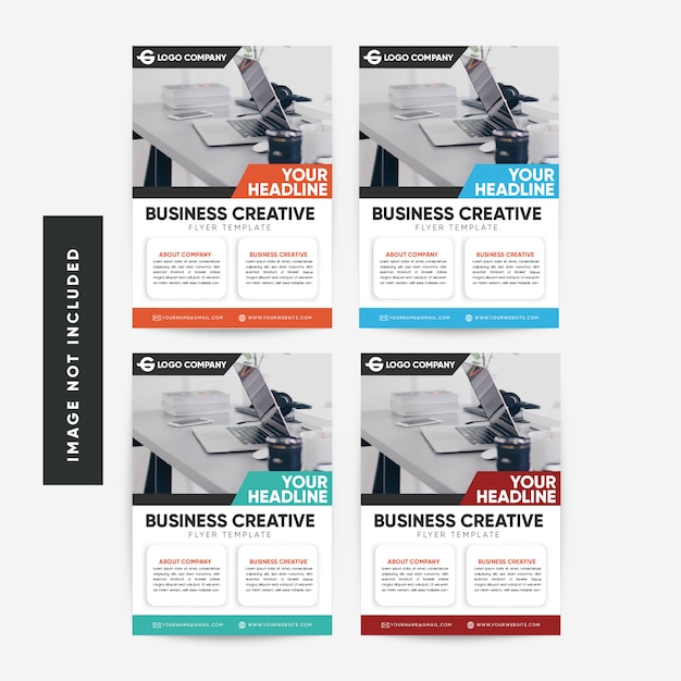 Business creative flyer collection template