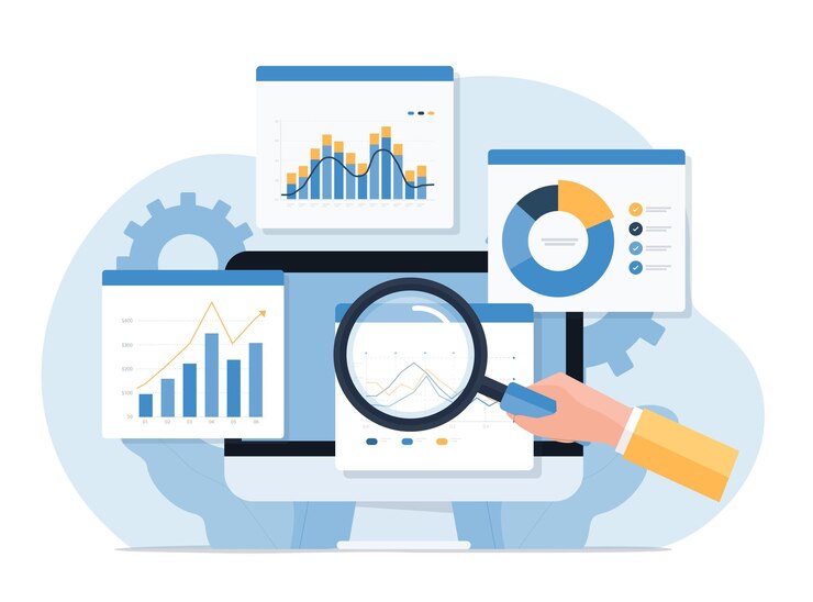 business data analytics design concept