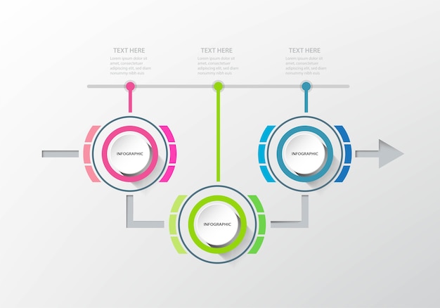 Business data presentation infographic template