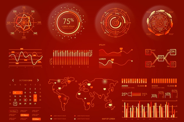 Business data visualization element