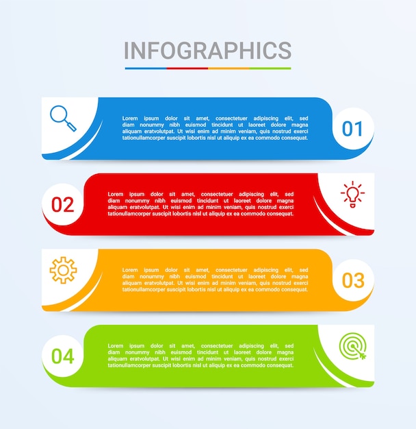 Business data visualization, infographic template