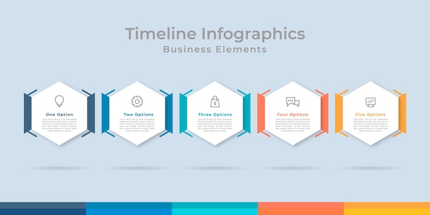 Business data visualization process chart abstract diagram graph with steps, options for infographic