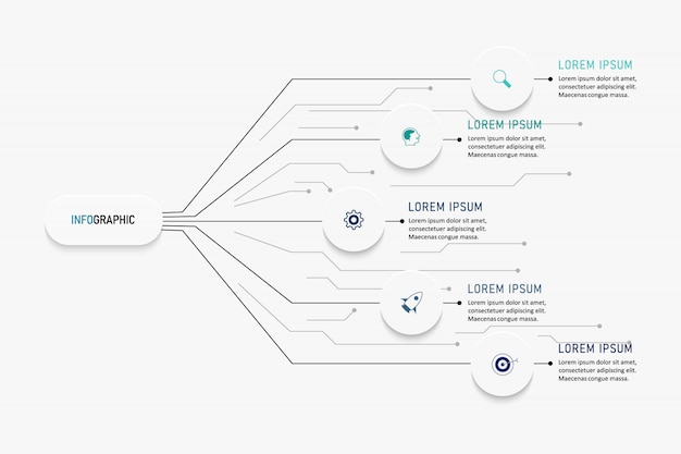 Business data visualization. process chart. abstract elements of graph, diagram with steps, options, parts or processes.  business template . creative concept for infographic.