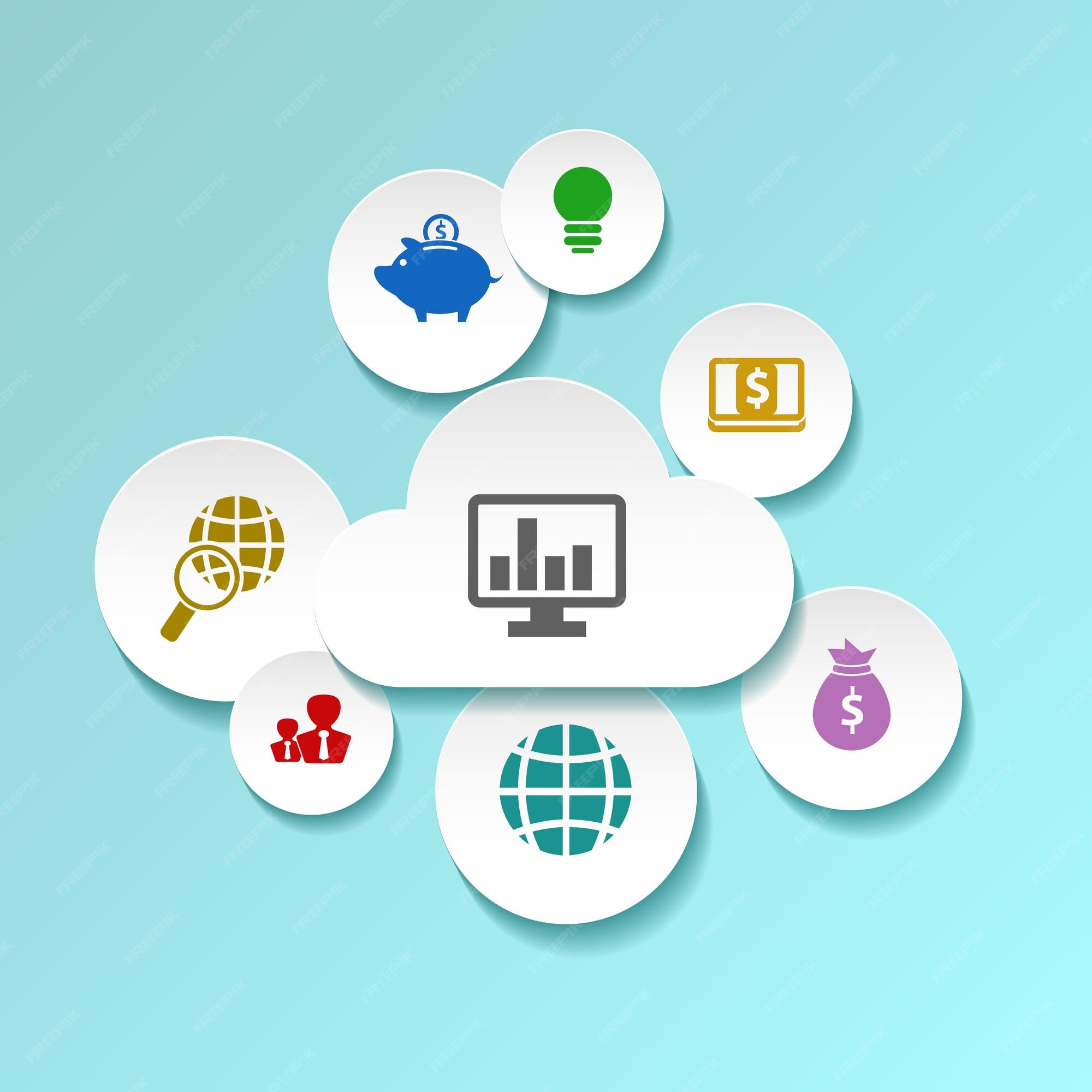 Premium Vector | Business data visualization process chart