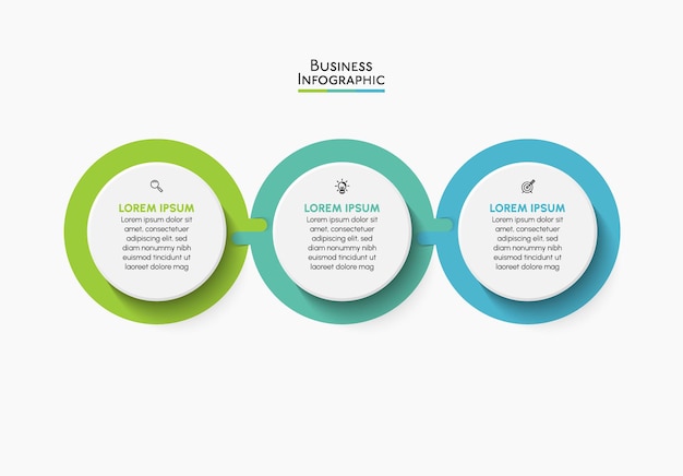 Vector business data visualization timeline infographic icons designed for abstract background template