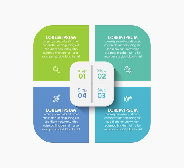 Vector business data visualization. timeline infographic icons designed for abstract background template