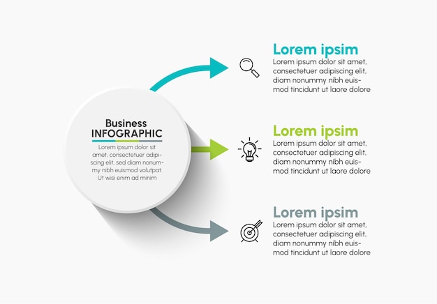 Business data visualization timeline infographic icons designed for abstract background template