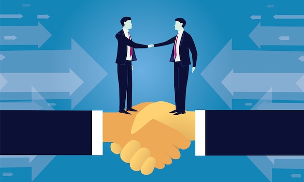 Business deal agreement partnership concept