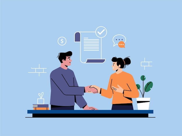 Business Deal Illustration