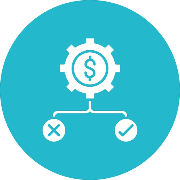 Business Decision icon vector afbeelding Kan worden gebruikt voor Business en Finance