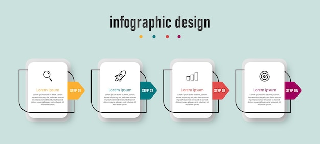 Modello di elemento di infographics di progettazione aziendale.