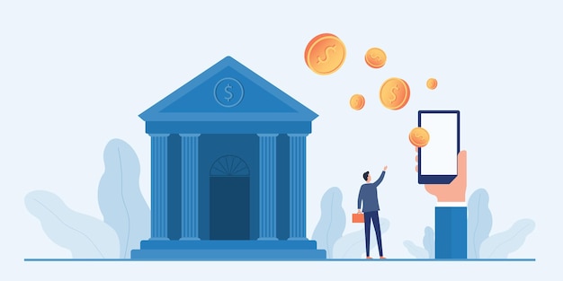 비즈니스 디자인 기술 모바일 킹 컨셉: 온라인 화폐 송금을 위한 드홀드 모바일