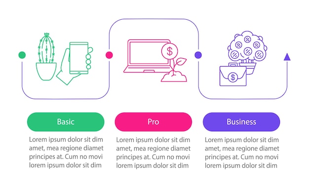 Business development vector infographic template