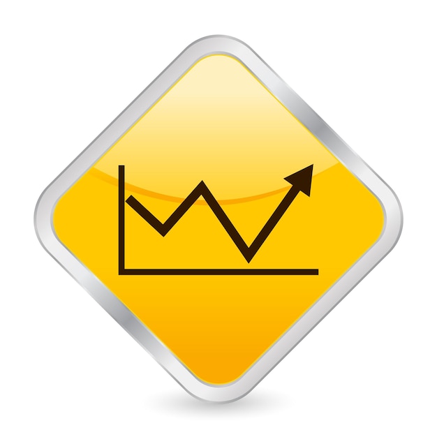 Business diagram 2 yellow square icon