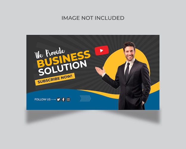 Business digital marketing agency and corporate web banner template