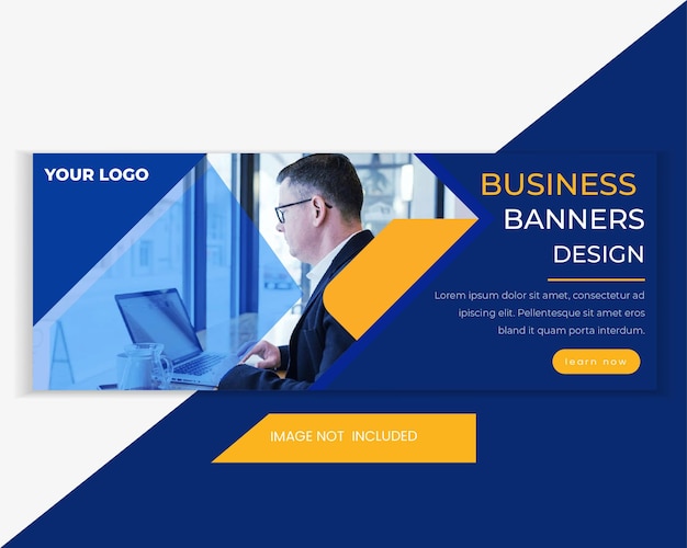 business &amp; digital marketing sale web banner template. horizontal advertising web banner template. marketing web header banner for social media and website advertisement