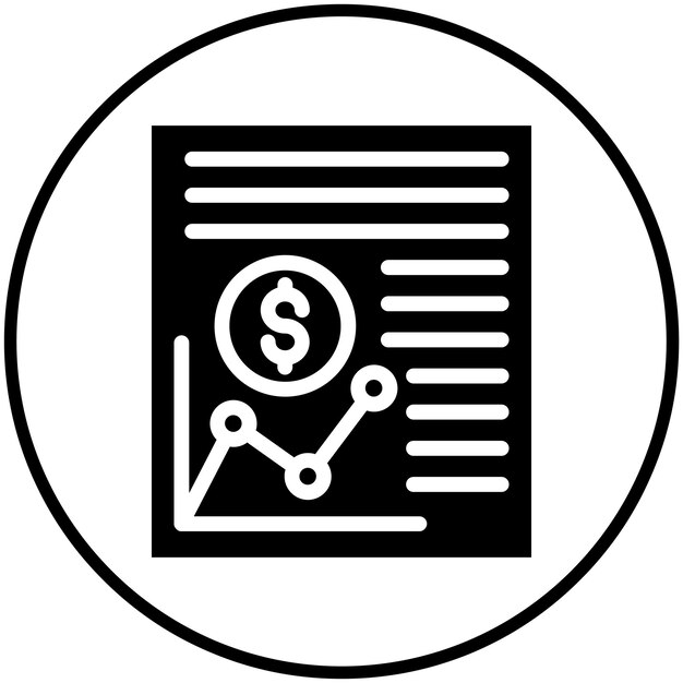 Business Document vector icoontje illustratie van Business en Office icoonset