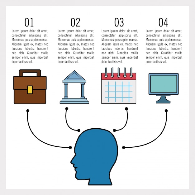 Business and education infographic