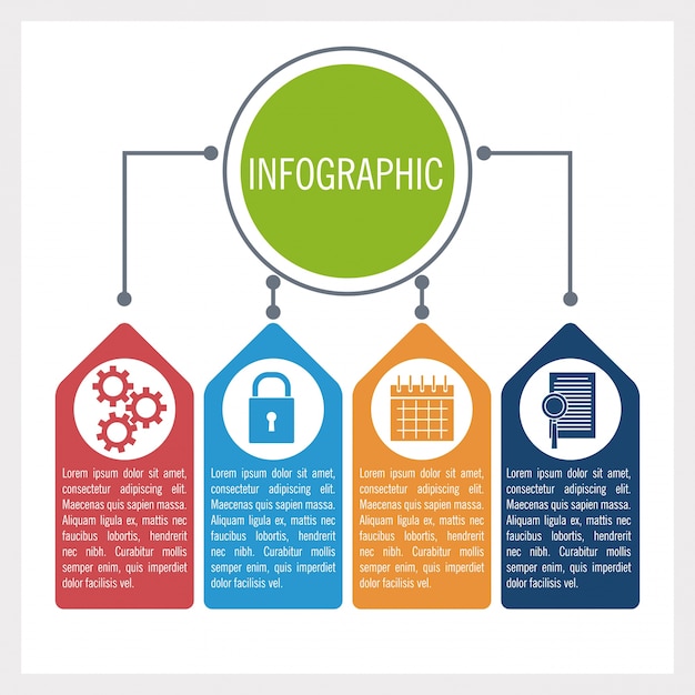 Business and education infographic