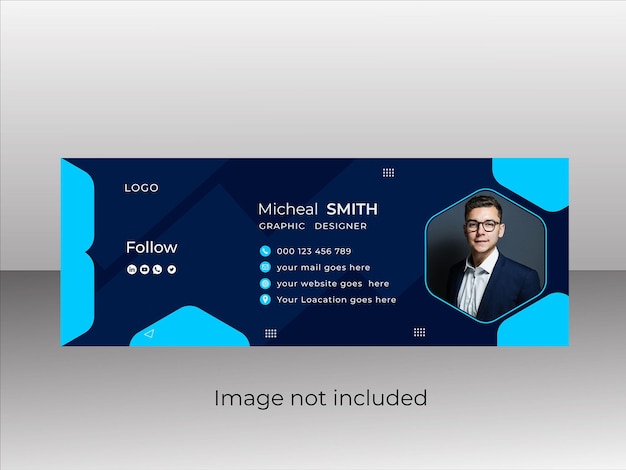 Дизайн обложки для социальных сетей шаблон визитной карточки электронной почты