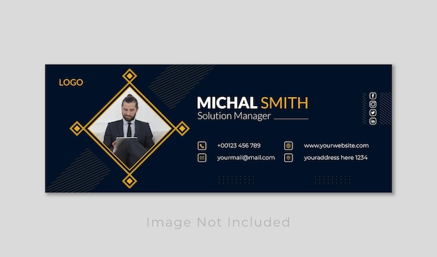 Business Email Signature Template Design