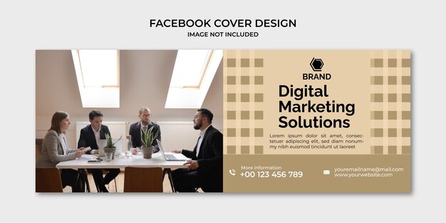 Business en corporate facebook cover sjabloon