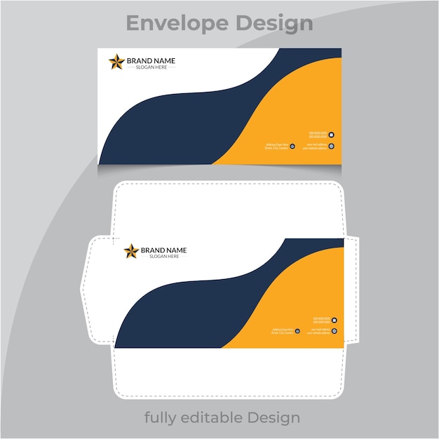 Vector business envelope design