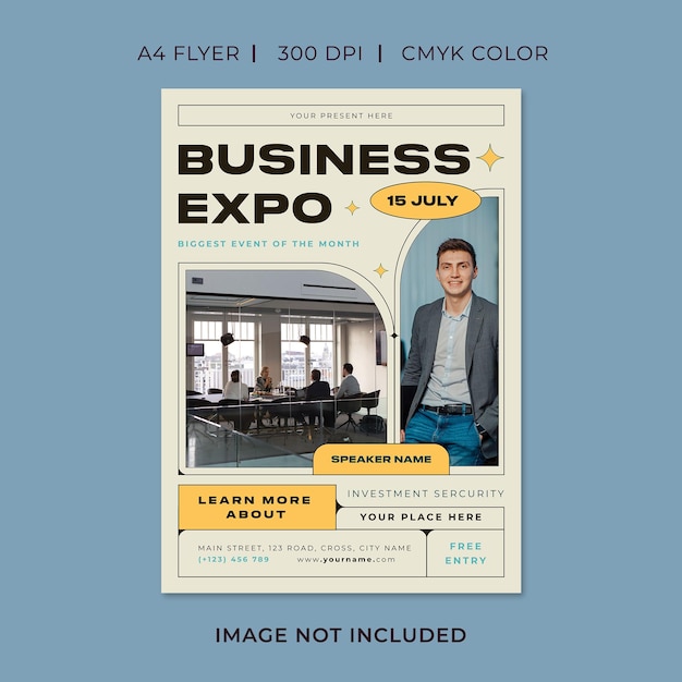 Vector business expo flyer