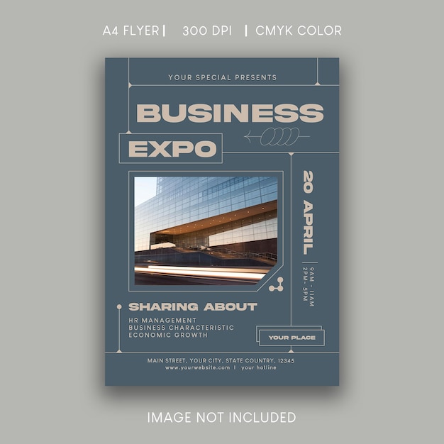 Vector business expo flyer