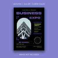 Vector business expo flyer