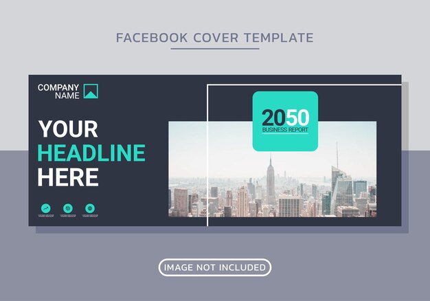 벡터 비즈니스 페이스북 커버 및 웹 배너 디자인