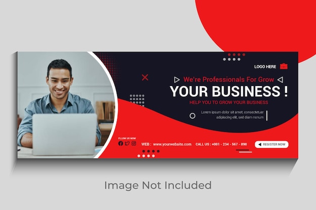 Vector business facebook cover banner