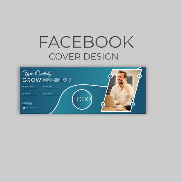 Vector business facebook cover design banner templet