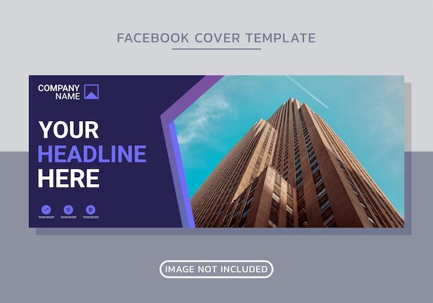 Vector business facebook cover design template