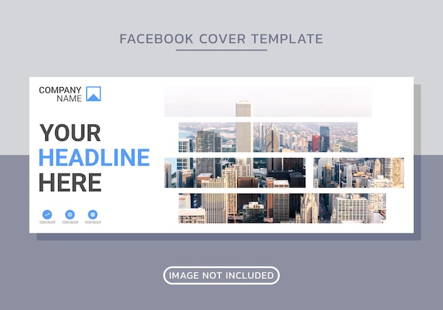 Vector business facebook cover design template