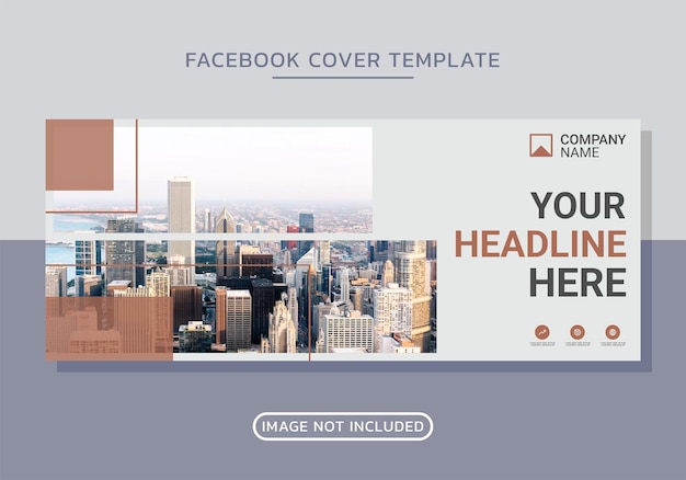 Vector business facebook cover design template