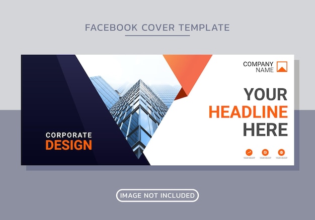 Vector business facebook cover design template