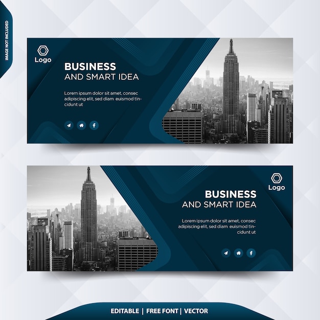 Vector business facebook cover or header