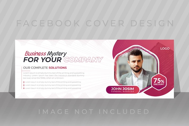 Business facebook cover photo design template