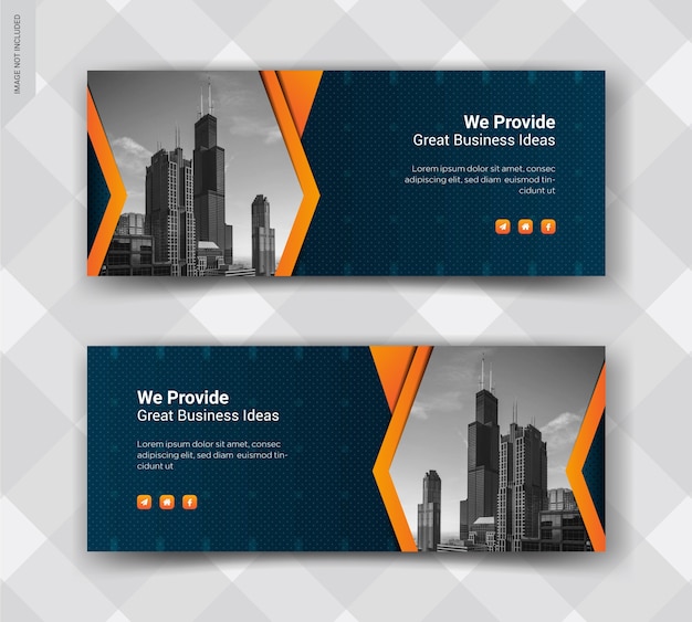 Business facebook cover social media post