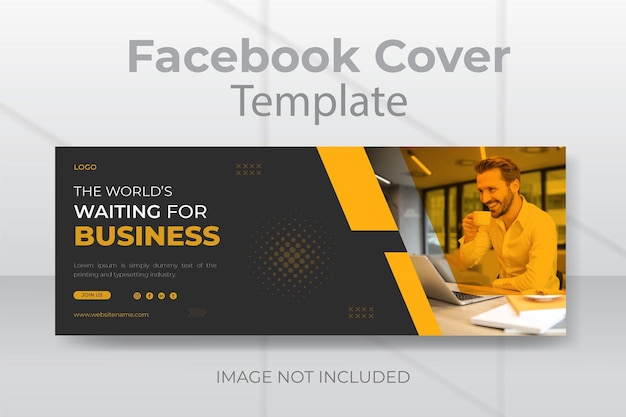 Vector business facebook cover template