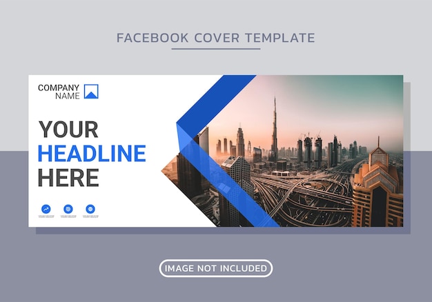 Copertina di facebook aziendale e design di banner web