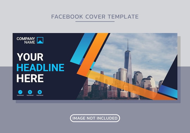 Vector business facebook cover and web banner design